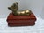 Midcentury Italian style large brass ram wood decor and storage box. Perfect for remote controls on the coffee table or a...