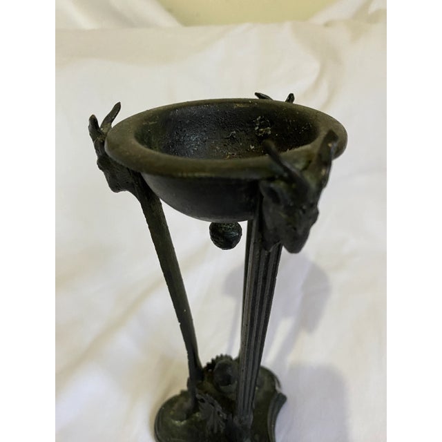 Late 19th Century Classical Bronze Incense or Candle Holder For Sale - Image 4 of 7