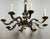 Silver Art Deco Chandelier in Silvered Bronze, 1930s For Sale - Image 8 of 12