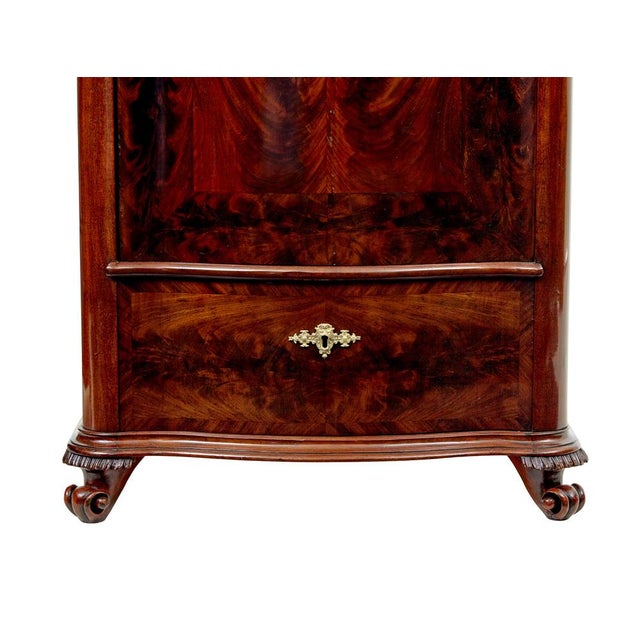 Antique Scandinavian Serpentine Shaped Cabinets, 1880, Set of 2 For Sale - Image 9 of 13