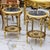2020s Elegant French Louis XV Side Table With Floral Marquetry & Gilt Details For Sale - Image 5 of 6