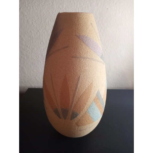 Native American 1970s Signed Navajo Salt Glazed Decorative Vase For Sale - Image 3 of 6