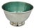 Vintage Towle Mid Century Modern Silver Plated Green Enamel Candy Nut Dish Bowl For Sale