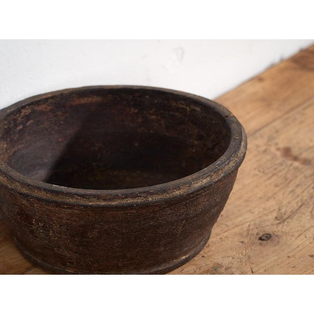 Antique Carved Wooden Bowl For Sale - Image 5 of 6