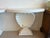 Grosfeld House Seashell Shell Scalloped Pair Demi Lune Wall Console Table Marble For Sale - Image 11 of 18
