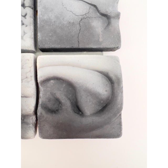 Contemporary 1990s Richard Notkin Ceramic Tile Group: Brain, Skull, Ear, and Skull Profile For Sale - Image 3 of 7
