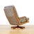 Vintage 1960s Danish Swivel Lounge Chair & Ottoman For Sale - Image 11 of 11