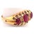 18 Karat Yellow Gold Three-Stone Ruby Ring Band With Diamond Accents For Sale In New York - Image 6 of 6