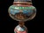 Vintage Hand Painted Copper Covered Urn For Sale - Image 4 of 9