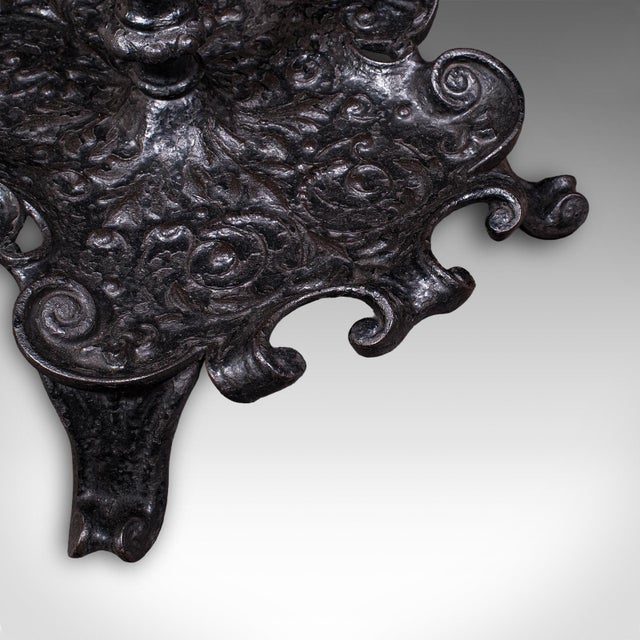 Antique Reception Hall Umbrella Stand, English, Cast Iron, Stick Loop, Victorian For Sale - Image 10 of 10