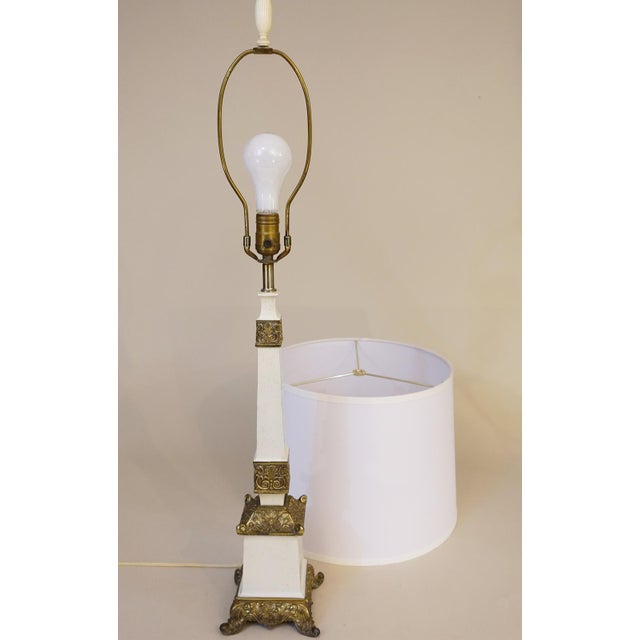 1960's Westwood Regency Brass Table Lamp For Sale - Image 9 of 10