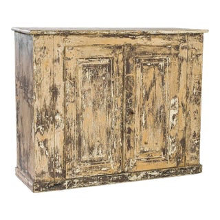 1830s French Patinated Wooden Cabinet For Sale