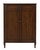 Vintage Gentleman’s Dressing Cabinet in Old Chapel Satin Walnut™ — Refinished Bar Conversion, Bookmatched Walnut Doors For Sale In Los Angeles - Image 6 of 12