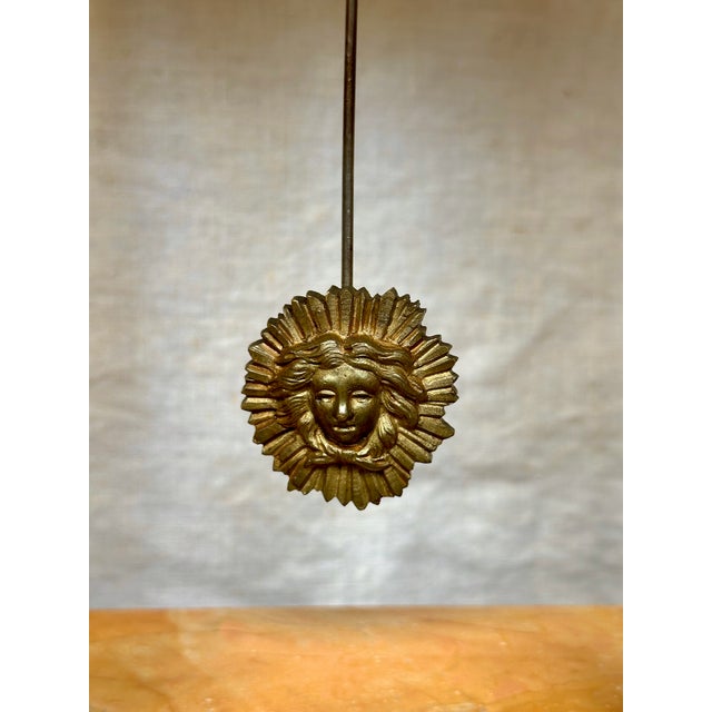 19th Century Louis XVI French Neoclassical Marble and Gilt Bronze Mantel Clock and 5 Arm Candelabra Garniture Set For Sale - Image 11 of 12