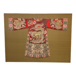 19th Century Dragon Kimono Robe for Chinese Theater For Sale