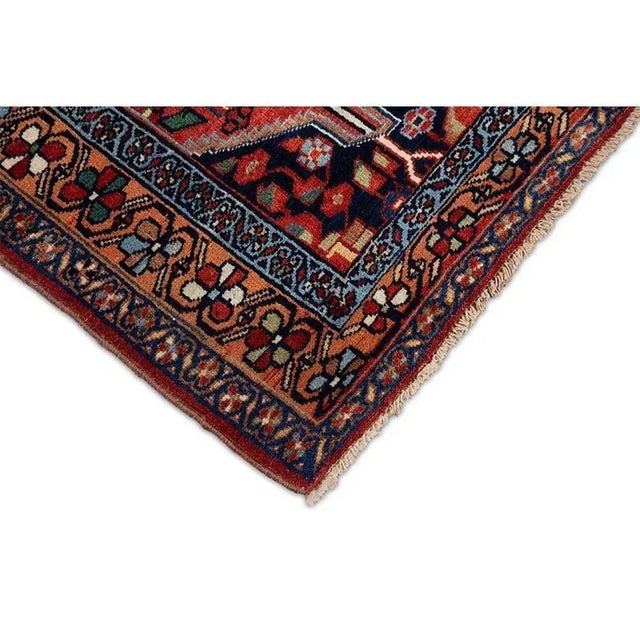 1960s 1960s Persian Heriz Area Rug 4’8″ X 7’0″ For Sale - Image 5 of 9