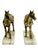 Vintage Brass Equestrian Horse Bookends on White Marble Bases – Pair of Western Style Horse Sculptures For Sale - Image 9 of 14