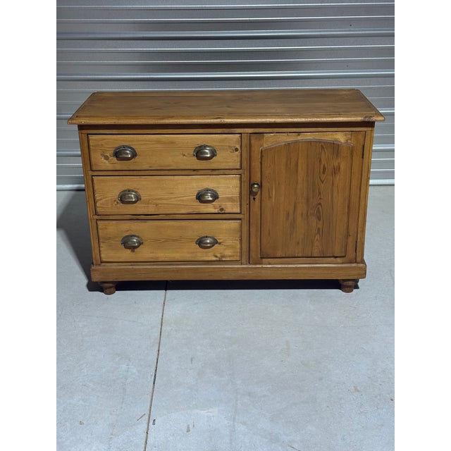 Antique Pine Dresser Base From England We found this dresser base in the "Midlands" of England. We particularly like the...