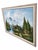 Signed Mountain, Cabin and Waterfall Landscape Painting on Canvas in Ribbed Frame For Sale In Las Vegas - Image 6 of 10