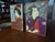 An extraordinary, museum-documented matching diptych pair of vintage 1974 Japanese woodblock prints (Shikishi rigid art...