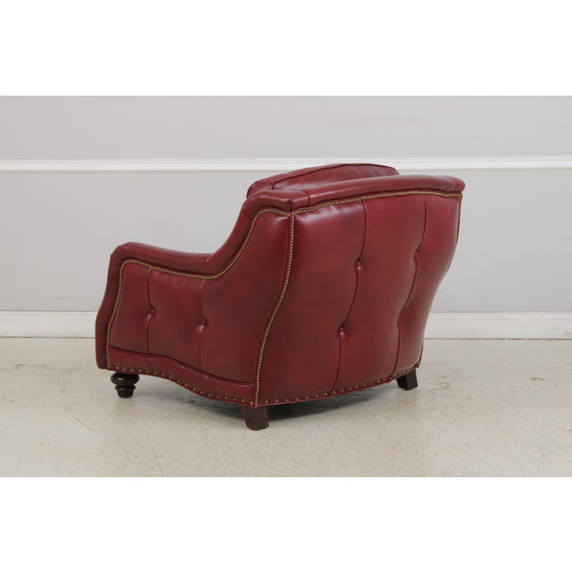 Hancock & Moore Red Leather Oversized Chair For Sale In Philadelphia - Image 6 of 15