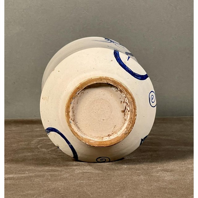 Antique Savona Ceramic Albarello, 1700s For Sale - Image 5 of 8