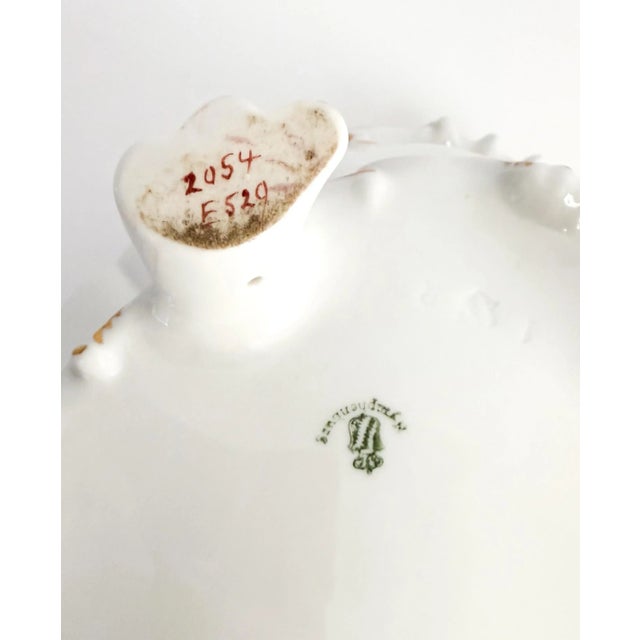 Early 20th Century Nymphenburg Porcelain Tureen With Lemon Finial and Blue Green Floral For Sale - Image 9 of 11