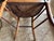 French Scroll Armchair With Rush Seat and Saber Legs For Sale - Image 10 of 11