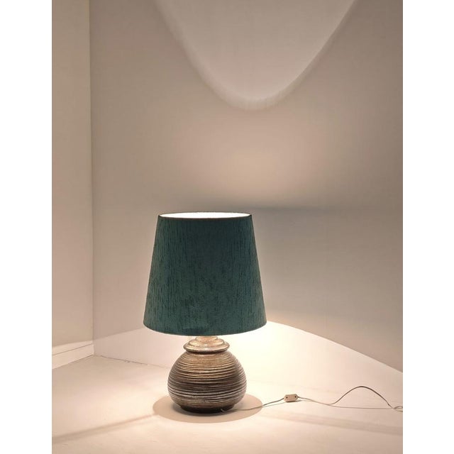 Glazed Ceramic Table Lamp by Ruggero Giangiacomi for La Bottega Ii Punto, 1970s For Sale - Image 6 of 12