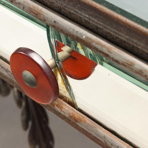 Black Iron and Mirror Console Table For Sale - Image 8 of 14