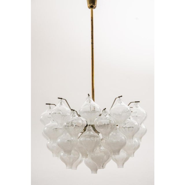 1950s Onion Shaped Glass Chandelier by J. T. Kalmar for Kalmar, 1950s For Sale - Image 5 of 11