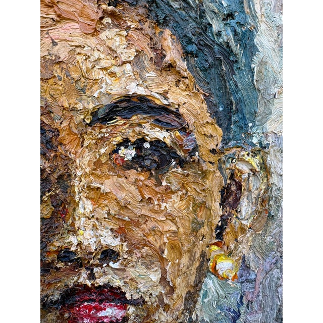 Ngura KK, Portrait of a Girl, 1970s, Oil Painting on Canvas, Framed For Sale - Image 6 of 7