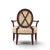 Barbara Barry for Baker Furniture Mahogany Oval X Back Lounge Chairs - Pair For Sale - Image 9 of 12