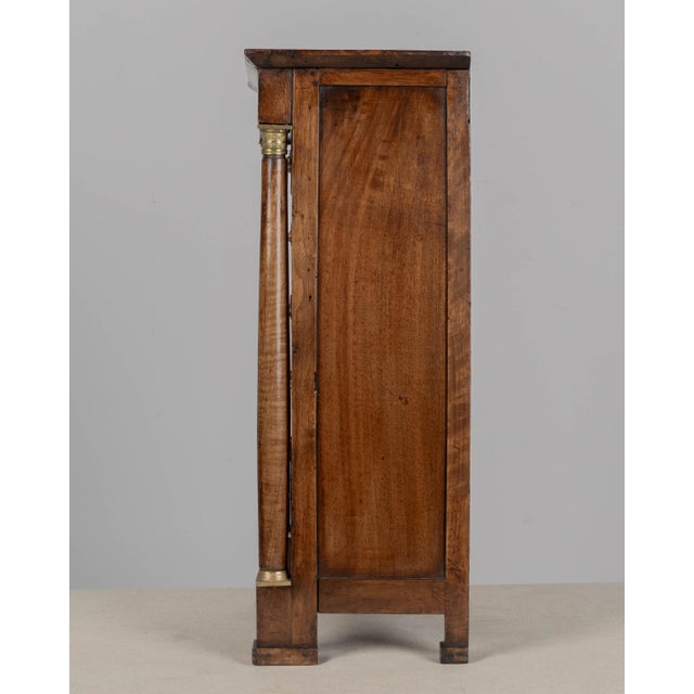 Wood French Empire Miniature Semainier Chest, Walnut & Brass, Circa 1800 For Sale - Image 7 of 10