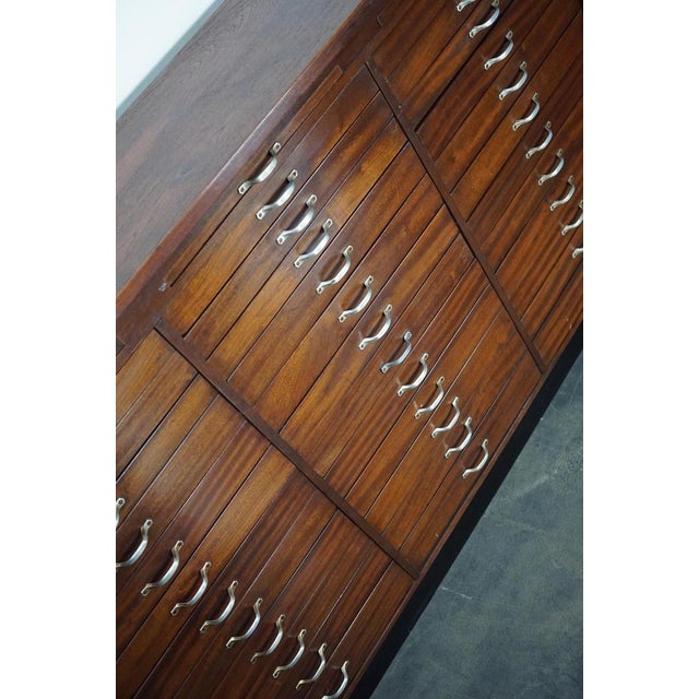 Vintage Dutch Mahogany Watchmakers Cabinet, 1930s For Sale - Image 15 of 18