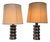 Vintage Italian Space Age Style Lamps in Chrome Steel, 1970s, Set of 2 For Sale