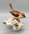 Ceramic Vintage Herend Hungary Hand-Painted Songbird With Pink Blossoms – Porcelain Figurine - Cottagecore • Traditional • European Classic For Sale - Image 7 of 15