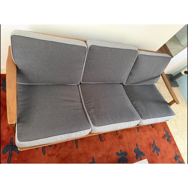 1950s Mexican Mid-Century Modern 3-Seat Sofa by Malinche For Sale - Image 4 of 4
