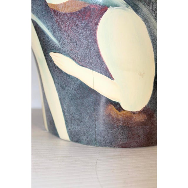 Mid 20th Century Beautiful Mid-Century Ceramic Vase For Sale - Image 5 of 8
