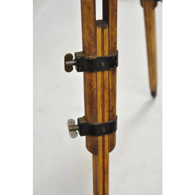 Antique Keuffel & Esser Co 141547 Surveyors Compass in Case W Wooden Tripod Base For Sale - Image 11 of 12