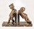 Pair of Art Déco bronze bookends with marble base designed by Alexandre Kéléty for Etling Paris By: Alexandre Kéléty,...