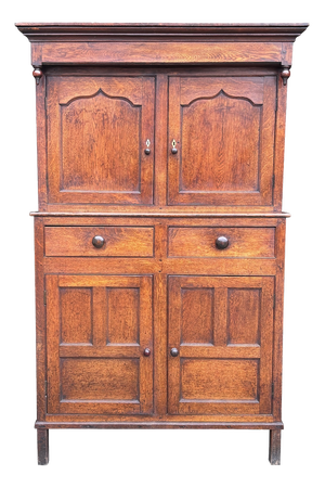George III Oak Court Cupboard, 1760s