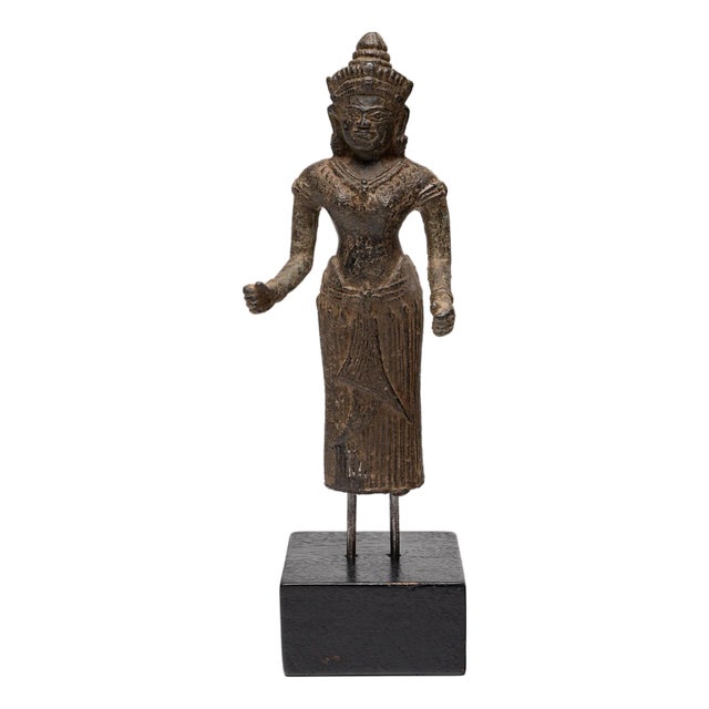 Cambodian Goddess Lakshmi Figure, C. 1900 For Sale