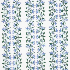 Schumacher x Marie-Anne Oudejans Himalaya Hand Block Print Fabric in Lilac