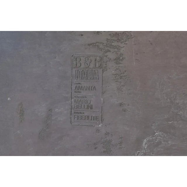 Brown Italian Amanta Side Table by Mario Bellini for B&B Italia, 1966 For Sale - Image 8 of 10