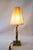 Art Deco Jade Table Lamp with Brass and Fabric Shade, 1920s For Sale - Image 14 of 18