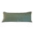 Contemporary Embellished Tropical Botanical Sage Long Lumbar Accent Pillow Cover For Sale