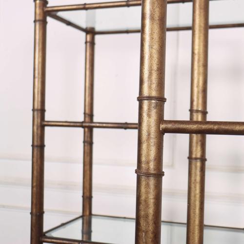 Glass Scottish Faux Bamboo Shelves, 1960s, Set of 2 For Sale - Image 7 of 8