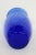 Indiana Glass Style Cobalt Blue Optic Swirl Hand Blown Vase For Sale - Image 10 of 12