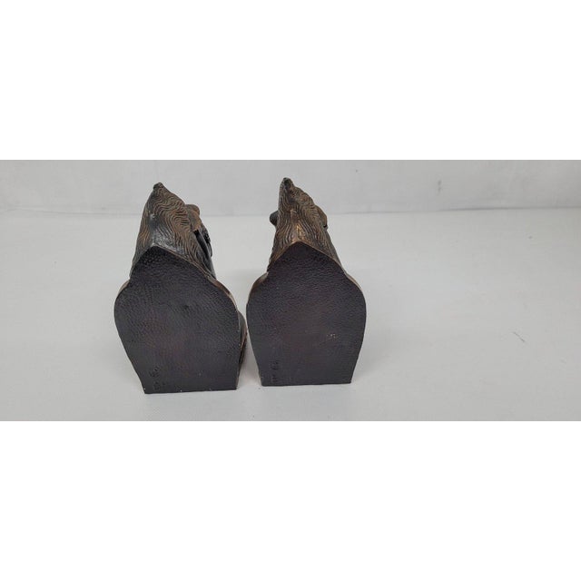 Vintage Horse Head Bookends, Bronze Finish Metal Pair, Equestrian ...